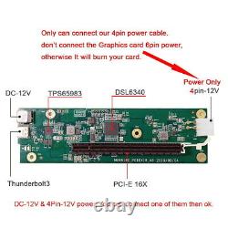 Type-C Thunderbolt 3 to PCI Express PCI-E 16x Desktop Graphics Card SSD Nvme
