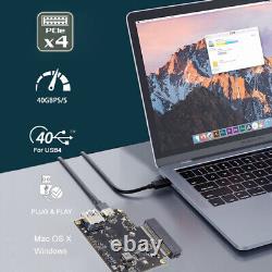 Type-C USB4 40Gbps to PCI-E SSD 4x Graphics Card USB4.0 40Gbps JHL7440 Chipset