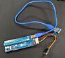 Usb 3.0 Pci-e Express 1x To16x Gpu Extender Riser Card Adapter Power Cable