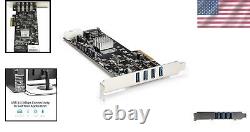 USB 3.0 PCIe Adapter Card 4 Ports with UASP Support for Enhanced Performance