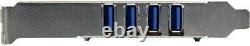 USB 3.0 PCIe Adapter Card 4 Ports with UASP Support for Enhanced Performance