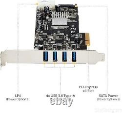 USB 3.0 PCIe Adapter Card 4 Ports with UASP Support for Enhanced Performance