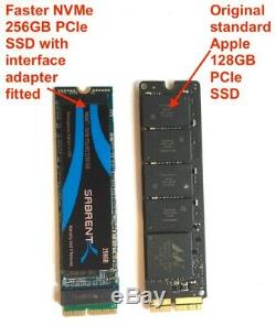 Upgrade Macbook/Pro/Air 2013-17 PCIe SSD card. Mac formatted Bootable SSD