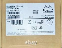 Used Mellanox Technologies MCX414A-GCAT ConnectX-4 50GbE NIC Network Adaptor