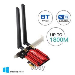 WiFi 6 AX1800Mbps PCIE WiFi Adapter 802.11ax Dual Band Bluetooth 5.2 WiFi 6 Card