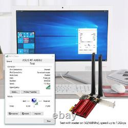 WiFi 6 AX1800Mbps PCIE WiFi Adapter 802.11ax Dual Band Bluetooth 5.2 WiFi 6 Card