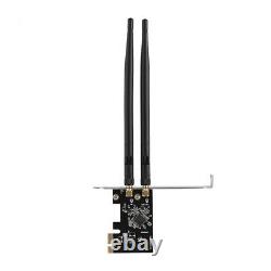 Wireless PCI-E WiFi Card 1200M AC Dual Band Ethernet Network Adapter 2 x Antenna