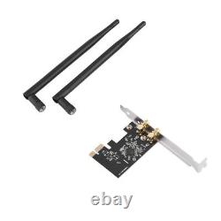 Wireless PCI-E WiFi Card 1200M AC Dual Band Ethernet Network Adapter 2 x Antenna