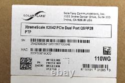 X2542 Solarflare XtremeScale Network Adapter PCIe 3.1 x16 100 Gigabit QSFP NEW