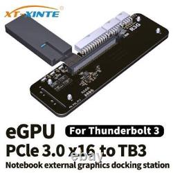 XT-XINTE R43SG-TB3 PCIe x16 to TB3 Extension Cable eGPU Adapter Graphics Card