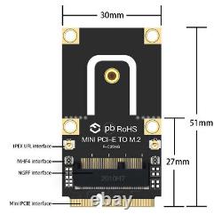 100pcs M. 2 NGFF Carte WiFi vers Mini PCI-E Adaptateur Convertisseur pour Carte AX200 AX210
