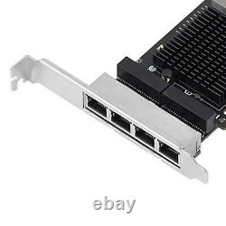 2.5g Pce8125b-4glan Pcie Carte Réseau D'adaptateur Ethernet Gigabit Pcie Rj4 Port