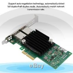 2 Ports Réseau Gigabit Carte Adaptateur 10gbps Pci-e 3.0 X8 Ethernet Lan Carte Réseau 10gbe