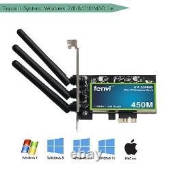450mbps Pc De Bureau Pci-e Wireless Card Adaptateur Wifi Double Bande Pour Intel 4965agn