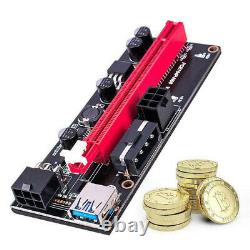 4/8/12pcs Gpu Riser Card Adaptateur Pci-e 1x To 16x Extender Usb3.0 Bitcoin Mining