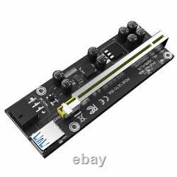 8x Ethereum Pci-e 1x À 16x Carte D'adaptateur Usb3.0 Gpu Riser Ver 009 Veddha