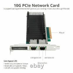 Adaptateur De Carte Complémentaire Pci Express Pour Réseau Ethernet 10g Siig Dual Port