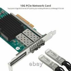 Adaptateur De Cartes Complémentaires Pci Express Pour Réseau Ethernet 10g Sfp+ Siig Dual Port