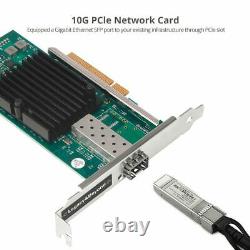 Adaptateur De Cartes Complémentaires Pci Express Pour Réseau Ethernet 10g Sfp+ Siig Single Port