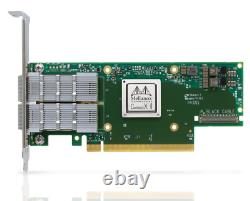 Adaptateur Mellanox ConnectX-6 HDR 200Gb QSFP56 PCIe3 x16 CX654106A MCX654106A-HCAT