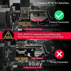 Adaptateur Pcie Riser Ver009s, 1x À 16x Carte Gpu Riser, Avec 0,6 M Usb 3.0