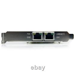 Adaptateur de carte réseau PCIe Gigabit Ethernet à deux ports StarTech