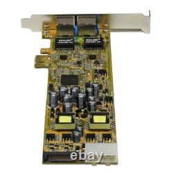 Adaptateur de carte réseau PCIe Gigabit Ethernet à deux ports StarTech