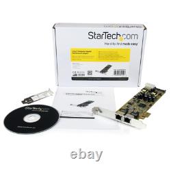 Adaptateur de carte réseau PCIe Gigabit Ethernet à deux ports StarTech