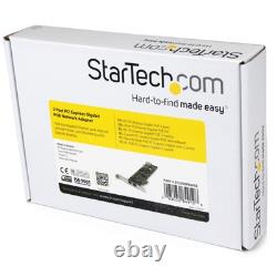 Adaptateur de carte réseau PCIe Gigabit Ethernet à deux ports StarTech