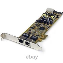 Adaptateur de carte réseau PCIe Gigabit Ethernet à double port StarTech
