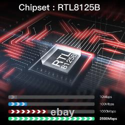 Adaptateur réseau Gigabit PCI Express 2.5GBase-T RTL8125B 2500/1000/100Mbps, 100 pièces.