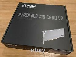 Asus Hyper M. 2 X16 Pcie 3.0 Carte D'adaptateur D'extension X4 V2 Avec 4 Nvme M. 2 Fentes