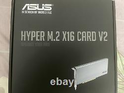 Asus Hyper M. 2 X16 Pcie 3.0 X4 Carte D'extension V2 Support 4 Carte D'adaptateur Nvme M. 2