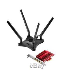 Asus Pce-ac88 Ac3100 Dual Band Pci Express Sans Fil Wifi Adaptateur Réseau Carte