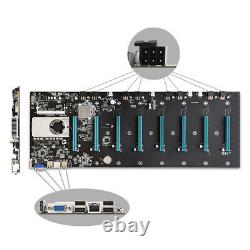 Btc-s37 Pro Mining Carte Mère 8 Pcie 16x Carte Graphique Sodimm Ddr3 Sata3.0 Adaptateur