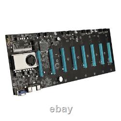 Btc-s37 Pro Mining Carte Mère 8 Pcie 16x Carte Graphique Sodimm Ddr3 Sata3.0 Adaptateur