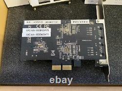 Carte D'adaptateur Pcie Ethernet Multi-gigabit 4-vitesses Siig Double 2,5g (lb-ge0711-s1)