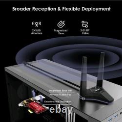 Carte WiFi Wavlink AX5400 PCIe Adaptateur Réseau WiFi 6E BT5.3 Tri-Bande