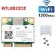 Carte Wifi Mini Pcie Rtl8822ce 1200mbps Adaptateur Bluetooth Réseau 2.4/5g 802.11ac