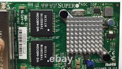 Carte adaptateur Ethernet Supermicro Aoc-sgp-i4 94v-0 S5520hc à 4 ports