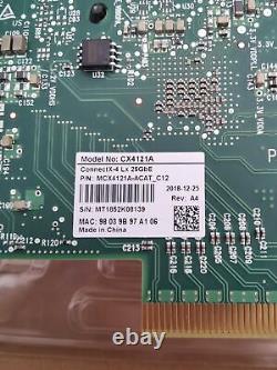 Carte adaptateur PCIe 3.0 SFP28 double port 25GbE Mellanox CX4121A MCX4121A-ACAT, États-Unis.