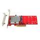 Carte Adaptateur Ssd Nvme M.2 Pcie Double Pexm2-130 Prenant En Charge La Carte Pcie Express 3.0 X8