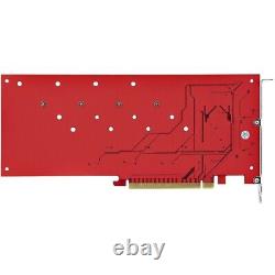 Carte adaptateur Startech Quad M.2 PCIe, x16 Quad NVMe ou AHCI M.2 SSD vers PCI Express