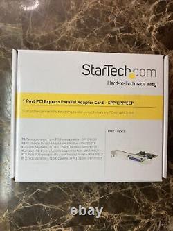 Carte adaptateur parallèle StarTech 1 Port PCI Express SPP/EPP/ECP PCIe PEX1P