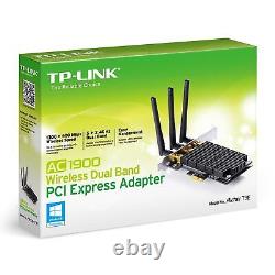Carte adaptateur réseau PCIe sans fil WiFi TP-Link Archer T9E AC1900 pour PC, avec