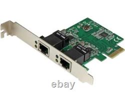 Carte adaptateur réseau de serveur PCI Express Gigabit à double port StarTech ST1000SPEXD4