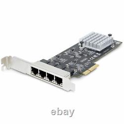 Carte adaptatrice réseau Ethernet StarTech.com 4 ports 2.5GBase-T PCIe 2.0 x4