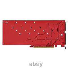 Carte d'adaptateur PCIe Quad M.2 StarTech PCIex16 QUADM2PCIECARDB