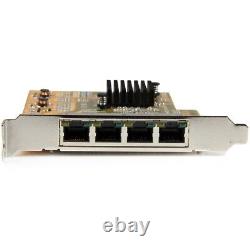 Carte d'adaptateur de réseau gigabit PCIe à 4 ports Startech.com Quad-port Pcie