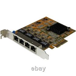 Carte d'adaptateur réseau Gigabit PCI Express à 4 ports StarTech